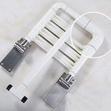 Sgabello da doccia Bagno sgabello bagno sgabello pieghevole in materia di sicurezza Bagno bagno banco sedia a parete in nylon doccia sedia a muro Sgabello con gambe in acciaio inox e Base sgabello bag