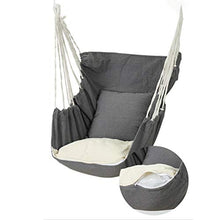 Poltrona sospesa 130 x 100 cm, comoda e durevole, amaca in cotone con cuscino, elegante, per interni ed esterni, balcone, camera da letto, patio, fino a 200 kg