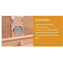 Caishuirong Cigar Box di stoccaggio 50 Pack Humidor Cigar Humidor Creativa a Due Strati Quattro Zone Antico Mats casa Cigar Box Perfetto da Usare in Ufficio e Camera da Letto