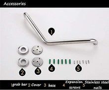 Wall mount Maniglioni da Bagno Maniglie, Superficie Lucida, Antiscivolo di Sicurezza di Sostegno del bracciolo, Servizi igienici Bagno for disabili, Anziani Donna Incinta Accessori da Bagno