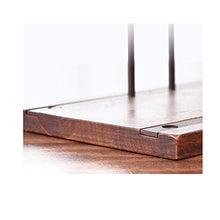 Dniu, portabottiglie in metallo con portabottiglie per vino, con 4 bottiglie di vino, ripiano in legno autoportante, base antiscivolo per cucina, cantina, bar
