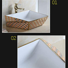 Lavabo, Ceramica, Bianco Semplice Sopra il Lavabo da Appoggio