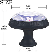 Cherry Blossom Purple rosa Pomelli per Porta Set di 4 Pomelli per Mobili Manopole per Cassetti Cucina Armadio Vetro