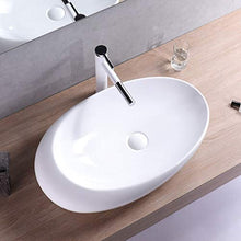 Yxx max -Lavabo Bagno del dispersore del Bacino di vanità controsoffitto Guardaroba Ciotola Vaso di Ceramica Ovale Household Art Bacino (Senza Rubinetto) -70x42.5x15cm Lavandino del lavabo