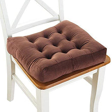 eewopjkj Cuscini per sedie Quadrati Cuscini per sedie addensati per Esterni per Interni Tessuto Premium Home Decor Patio Cuscino per Seduta Imbottito Traspirante-Marrone 40x40 cm (16x16 Pollici)