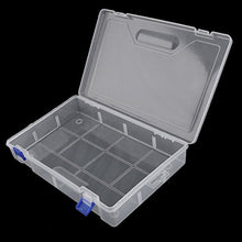 DealMux plastica Home Viaggiare rettangolari Sundries di immagazzinaggio Box Container Clear Blue