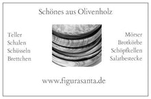 Figura Santa Portabottiglie Vino in Legno d'ulivo Finemente venato. 26,5 x 8 cm. qualità Originale