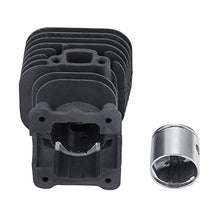 Rockyin Kit Pistone Robusta Durevole Cilindro di Metallo for Husqvarna 124 125C 125E 125L 125LD 125R 125RJ 128C