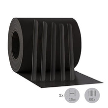 blumfeldt Pureview 2 Rotoli di di Copertura PVC Protettivo per Giardino o Recinzione (35 Metri x 19 cm, 60 Fascette, Spessore di 450 g/m²) Grigio Scuro