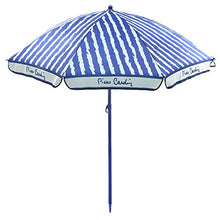 Pierre Cardin, Celeste, Linea Haiti, Ombrellone Spiaggia Portofino, Raggi in Paragon, palo Acciaio, Cotone, 200 cm