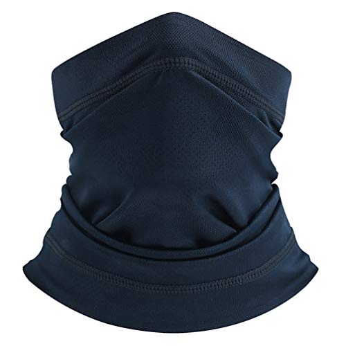 PRETYZOOM Cuffia Parapolvere Protezione Antipolvere Bandana Copricapo Sport Copricapo Sciarpa Fascia Copricapo per Donna Uomo Outdoor Ciclismo Equitazione Blu Scuro