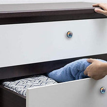 Spiaggia tropicale con palme Pomelli per Porta Set di 4 Pomelli per Mobili Manopole per Cassetti Cucina Armadio Vetro