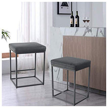 YHNMK Sgabello da Bar, sgabelli da Bar con poggiapiedi, per bancone da Cucina Sgabello Industriale Senza Schienale Seggiola Alta in Altezza Seggiola da Bar in Pelle PU
