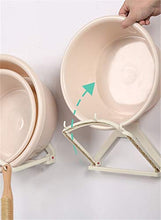 qwess Punzonatura Gratuita Lavabo Bacino Lavabo Bacino Rack di Stoccaggio Senza Chiodo Appeso A Parete Cucina Bagno Bacino Supporto Pieghevole Automatico Ripiegamento Automatico [1 Pacco]