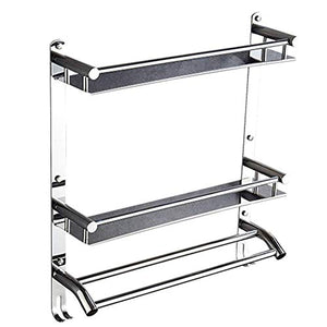 NHLBD Mensola da Bagno, mensola portaoggetti - 2nd Floor, Doccia Rack Corner, Decorazioni da Parete Mensola Rettangolare for Cucina partizione da Bagno (Dimensioni: 50cm) (Size : 50cm)