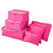 Stile coreano portatile durevole ecologico 6 pezzi/set piazza viaggio casa bagagli deposito borse organizzatore custodia custodia