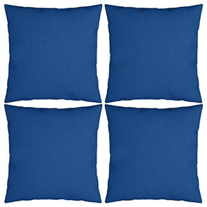 Buyounger Cuscini Decorativi 4 pz Blu 50x50 cm in Tessuto