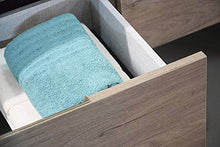 Mobili Baltic 90 cm | Wood Chicago | Mobile 2 cassetti + 1 Anta Legno + Piano lavabo + lavabo da appoggio