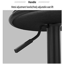 LJFYXZ Sgabelli da bar Seggiolone da bar Regolazione in altezza ruotabile Sgabello per la colazione Con schienale in metallo Bancone bar cucina Pelle sintetica 62-78 cm (Color : Yellow)