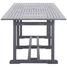 Tidyard 13 pz Set Tavolo Rettangolare e 12 Sedie da Pranzo da Giardino per Esterno in Massello di Acacia Grigio