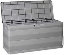 LMYTech Scatola di Magazzinaggio da Giardino 280 L Grigio Chiaro Grigio Light Outdoor Padded Room