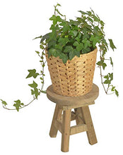 CHICCIE - Sgabello per piante in legno, rotondo, 16,5 cm, colore: Grigio naturale