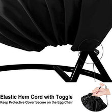 YFFS Copri Sedia da Giardino per Appendere Le Uova con Cerniera, Anti-Polvere Impermeabile - Copertura per Mobili da Giardino- per Sedia da Altalena in Vimini (1,230 x 200 cm)