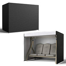 Copertura per sedia a dondolo a 3 posti, impermeabile, resistente per esterni, copertura protettiva per mobili, 220 x 170 x 145 cm, colore: nero