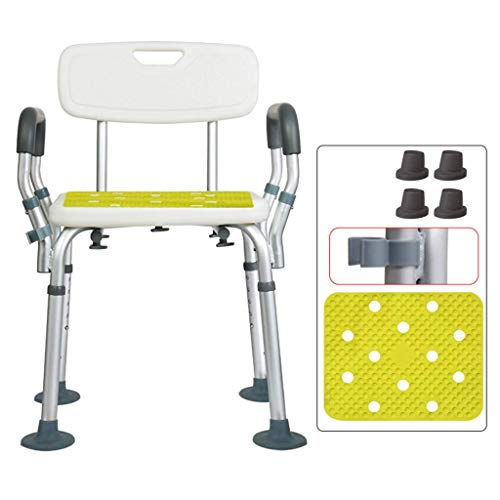 LYLSXY Sgabelli da Bagno, Sedia da Doccia, Sgabello da Bagno Regolabile con Assist Bar Gratuito Bar, Bench Antiscivolo Antiscivolo Strumento Sgabello Sgabello con Gambe in Alluminio Resistenti