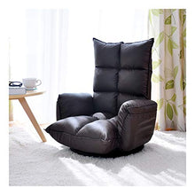 HongTeng Divani Lounge Chair Lazy Couch Fagiolo Borsa Tatami Sofa Chair PU Materiale Pelle Camera da Letto Soggiorno Bracciolo Sedia Regolabile Rotante Design 115 × 67 × 21 cm (Color : Brown)