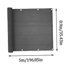 Fence Privacy Screen reticolato nero UV Blocco un'ombreggiatura schermo recinto di copertura con cavo, Scherma maglia per il piazzale esterno Farm Usa 5M * 1M