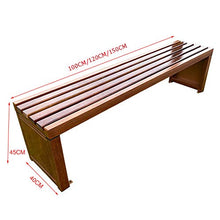 outdoor product Parco All'aperto Panche da Giardino,Panche Anticorrosive del Terrazzo di Legno Solido Sedie Resistenti alle Intemperie del Portico,Panche da Balcone Senza Schienale con Sedili A Doghe