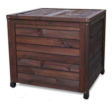 Armadietto da Esterno Per Mobili da Giardino Scatole piattaforma esterna di legno solido Locker Governo di immagazzinaggio del sedile di sicurezza for il giardino Balcone Aisle protezione solare