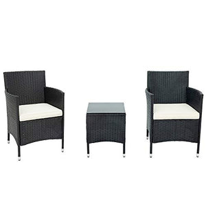 WYLZLIY-Home Set Mobili da Giardino Set Mobili da Esterno Confortevole Mobili da Giardino Set in Rattan di Alta qualità Set di Vimini Set Mobili per Esterni Rimovibili con 2 Sedie E Tavolino da caffè