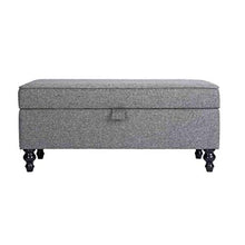 LXESWM Pouf Panca Ottomana Pieghevole Scarpe Panca Poggia Piedi Bagagli Ottomana Bench Scarpe Banco Divano-Letto fine Sgabello Storage Box 丨 Solide Gambe in Legno 丨 Copertina in Lino Cotone