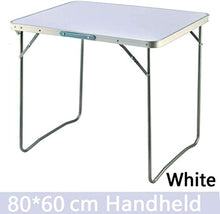 Tavolo da campeggio Tavolo pieghevole in plastica da 80 cm Tavolo pieghevole in alluminio da esterno / Picnic Tavolo pieghevole portatile / tavolo da pranzo / tavolo da tavolo / tavolo da giardino, bi