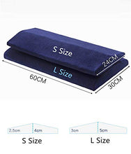 FENGZ Ortopedico Lombare Cuscino A Cuneo per Sciatica Gravidanza Anca Memory Foam Cuscino per Dolori Lombari,60x30cm-Cream