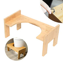 Sgabello da bagno in legno antiscivolo da 7 a 9 pollici per intasamento piles in rilievo