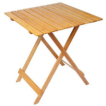 Mediawave Store - Tavolo Pieghevole 80 x 60 cm in Legno Richiudibile da Giardino, Tavolino Pieghevole d'Appoggio, Legno, Salvaspazio, Ideale per Balcone, Terrazzo, Tavolino PIC nic (Naturale)