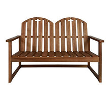 Ausla Panca da giardino Terrazza in Legno D'acacia 110 x 63 x 79 cm per Park Garden Outdoor Terrace