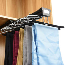 BGH Pantaloni Armadio Scorrevole cremagliera, Estraibile Armadio di immagazzinaggio dei Vestiti Rack con Damping System, Rack Armadio di stoccaggio