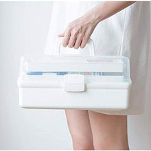 Medicina Armadio, Armadietto dei Medicinali con Serratura Medizinbox Stoccaggio Scatola di Farmaci per La Casa E Vacanze Bianco,Bianca