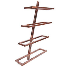 zhoul Portabottiglie da parete rustico, portabottiglie per vino Portabottiglie per vino Mensola per sala da pranzo domestica Decorazione per cucina domestica(4 bottiglie di bronzo)