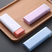 HEALLILY mini portapillole dispenser di medicinali 3 scomparti porta pillole portaoggetti scatola di subpackaging per viaggi giornalieri a casa 2 pz (blu)