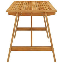 Tidyard Set 5/7/9 pz da Pranzo da Giardino per Esterno in Legno di Acacia,Set Tavolo Rettangolare e 4/6/8 Sedie da Pranzo da Giardino per Esterno in Legno,Set Tavolo e Sedie da Giardino in Legno