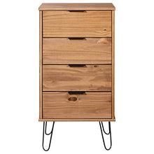 vidaXL Cassettiera Legno Chiaro Bianca 45x39,5x90,3cm Massello di Pino