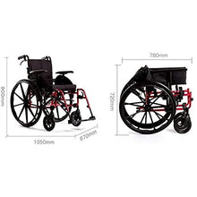 Carrozzine Semoventi, Carrello Portatile in Lega di Alluminio Super Leggero da Viaggio, Portatile Pieghevole Incontra L'Ergonomia con Sistema Frenante Pneumatico Gonfiabile Carrello per Anziani/Dis