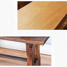 Panca da Esterno, Panca in Legno massello, Panca in Legno carbonizzato, Panca per Scarpe, panchina per Parco, Panca Lunga (Color : A, Size : 100 * 25 * 42cm)