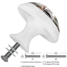 Volpe animale 4 PCS Pomelli per Porta, Pomolo per Mobile, Pomelli per Mobili con Viti, Maniglia per Armadietto, Pomelli per Porta, Pomelli per Cassetti per Porta, Armadio, Cassetto e Credenza