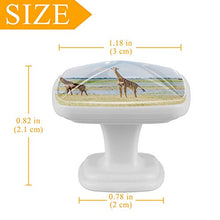Giraffa Africa 4 PCS Pomelli per Porta, Pomolo per Mobile, Pomelli per Mobili con Viti, Maniglia per Armadietto, Pomelli per Porta, Pomelli per Cassetti per Porta, Armadio, Cassetto e Credenza